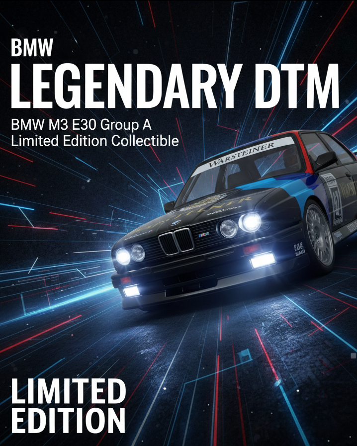 BMW M3 (E30) Diecast Model Car – The DTM Legend 1:24 Scale